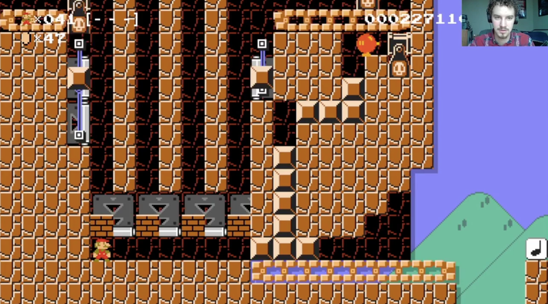 Illustration for article titled A Clever Mario Maker Level Inspired By Guitar Hero